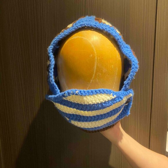 Crochet style balaclava with removable face mask - Picture 3 of 13